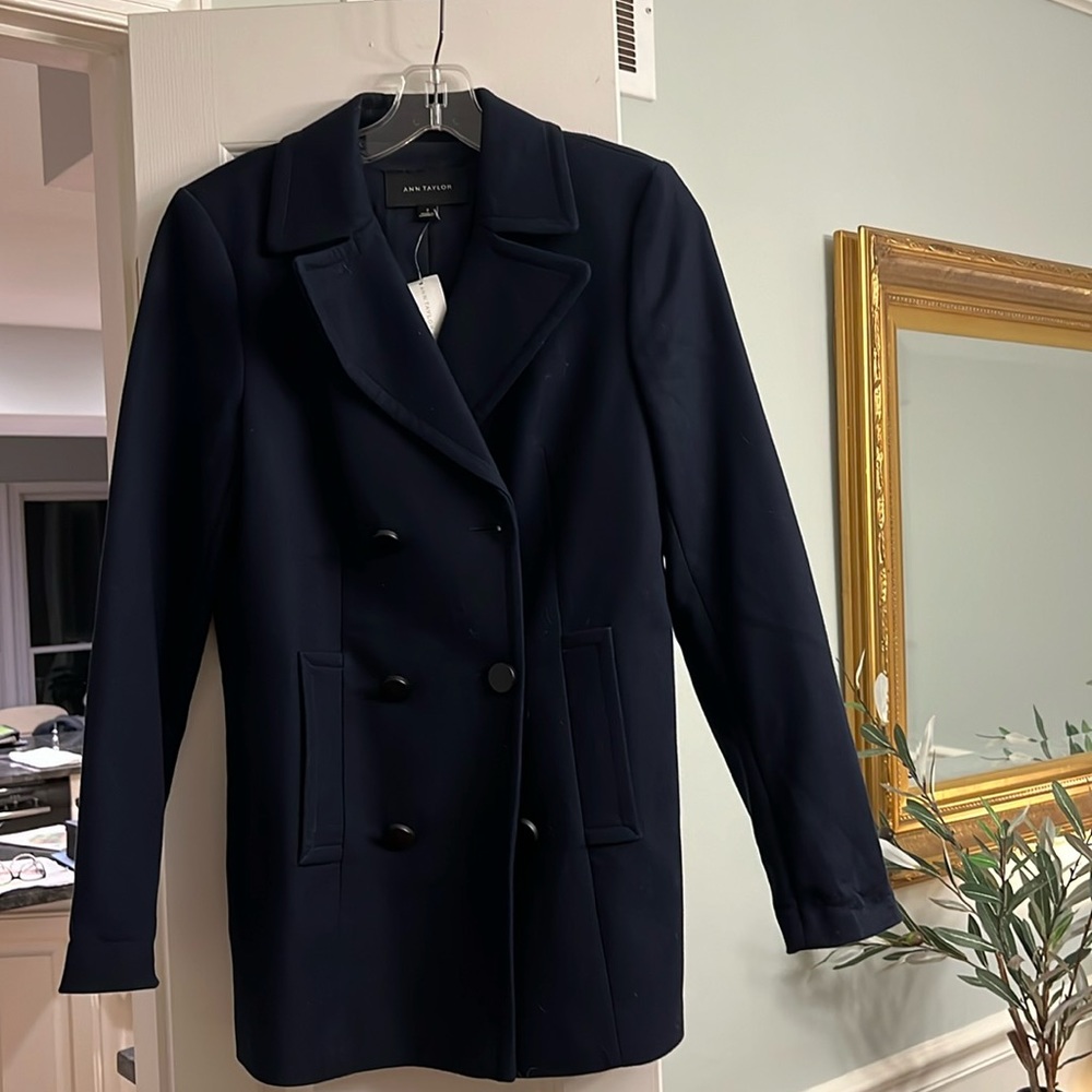 And Taylor size 2 navy pea coat